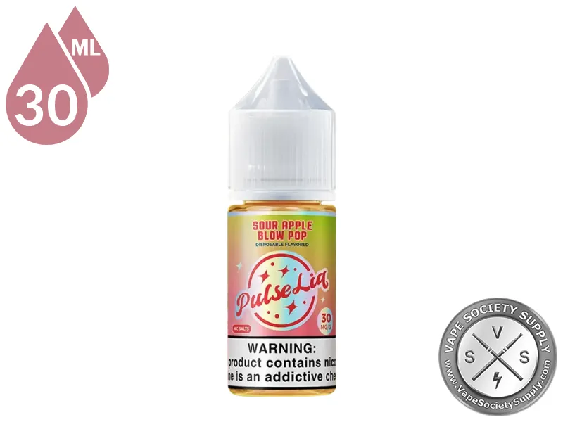Sour Apple B Pop by Pulse Liq Salts 30ml bottle