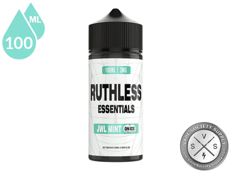 JWL Mint On Ice Ruthless Essentials 100ml bottle