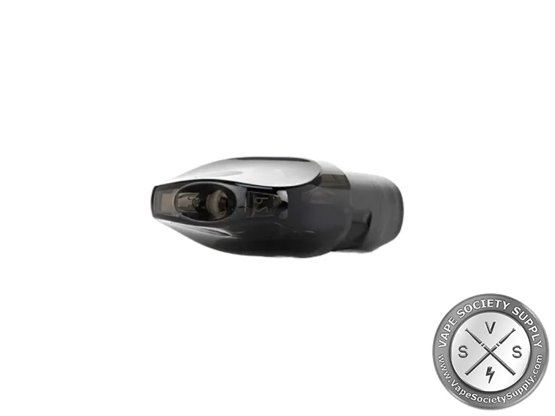 Lost Vape URSA pod at an angle, showing the mouthpiece opening