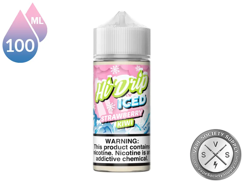Strawberry Kiwi Iced by Hi Drip 100ml bottle