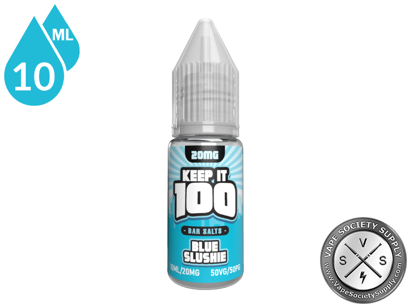 Blue Slushie by Keep It 100 Bar Salt 10ml bottle