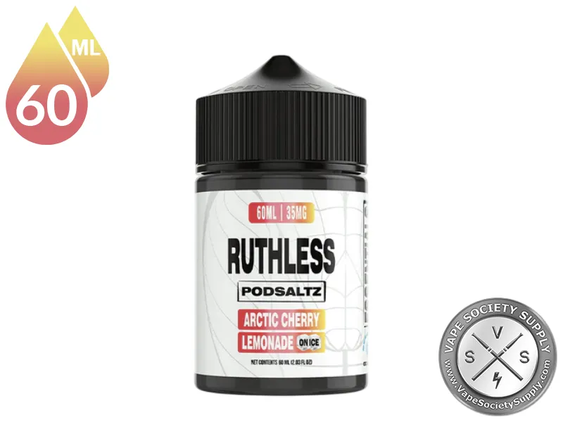 Arctic Cherry Lemonade On Ice Ruthless Essentials Pod Salt 60ml bottle