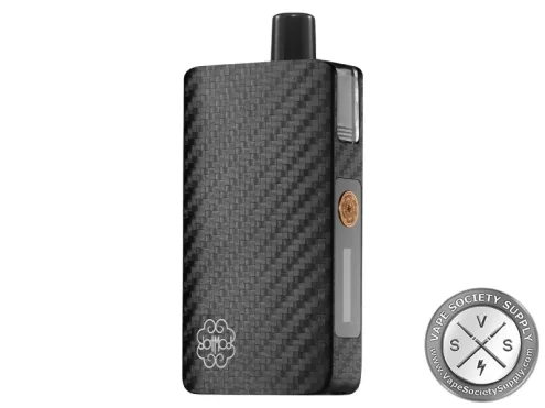 dotMod dotPod Max in Carbon Black: a black carbon-fiber pattern body