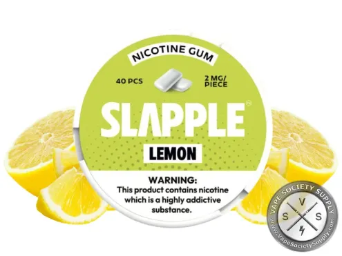 Slapple Nicotine Gum - 40 Pieces Per Can Lemon