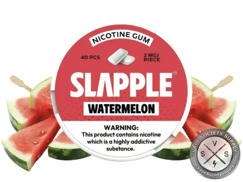 Slapple Nicotine Gum - 40 Pieces Per Can Watermelon