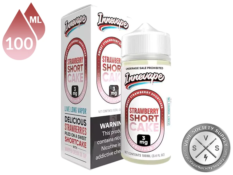 Strawberry Shortcake Innevape 100ml bottle and box