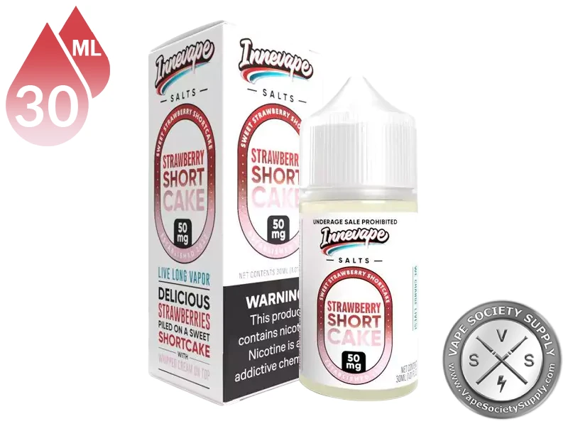 Strawberry Shortcake Innevape Salts 30ml bottle and box