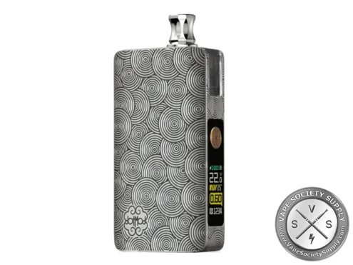 dotMod dotPod Max in Limited Edition Silver Ripple: a silver ripple-pattern body