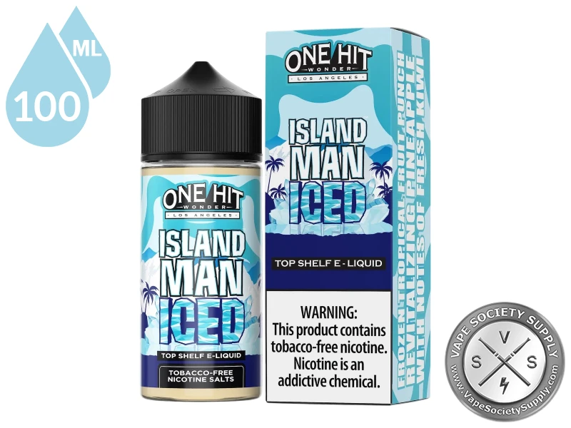 Island Man Iced by One Hit Wonder 100ml bottle and box