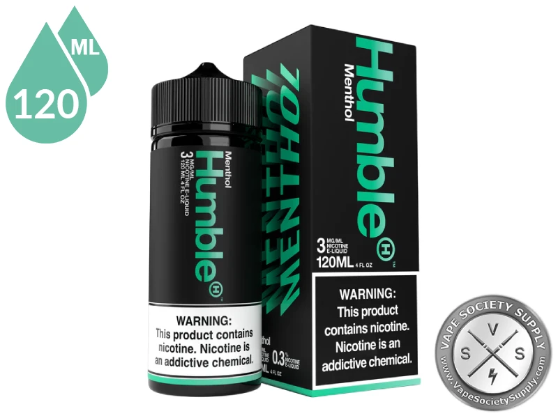 Menthol by Humble Juice 120ml bottle and box