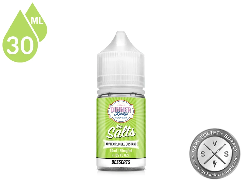 Apple Crumble Custard by Dinner Lady Salts 30ml bottle