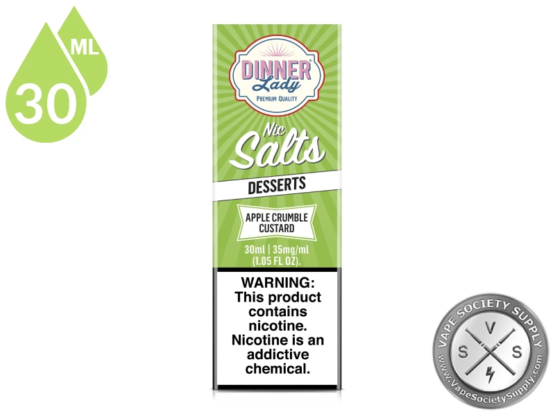Apple Crumble Custard by Dinner Lady Salts 30ml box
