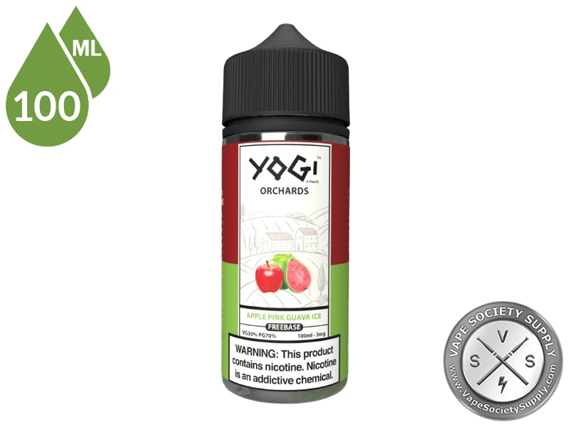 Apple Pink Guava Ice by YOGI Orchards 100ml bottle