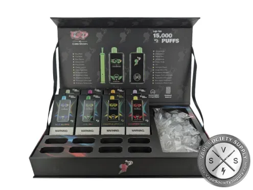 Chris Brown CB15K Puffs 15ML Disposable Device – Display of 8 – Sample Box
