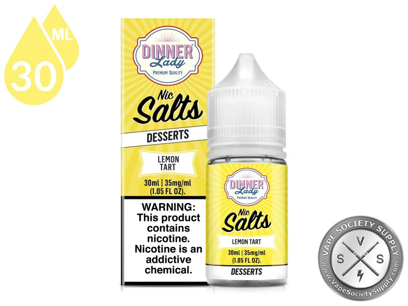 Lemon Tart by Dinner Lady Salts 30ml bottle and box
