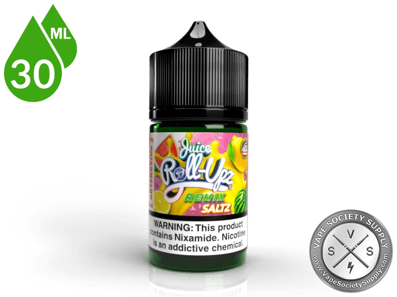 Watermelon Lemonade by Juice Roll Upz Remix Saltz 30ml bottle, front label