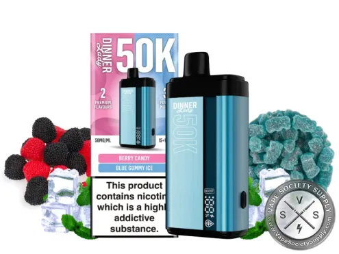 Dinner Lady 50K Puff Disposable Berry candy blue gummy ice