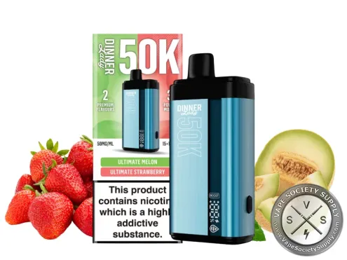 Dinner Lady 50K Puff Disposable Ultimate Melon Ultimate Strawberry