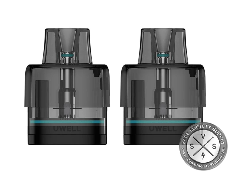 Two Uwell Typhos 0.8Ω pods with a teal band