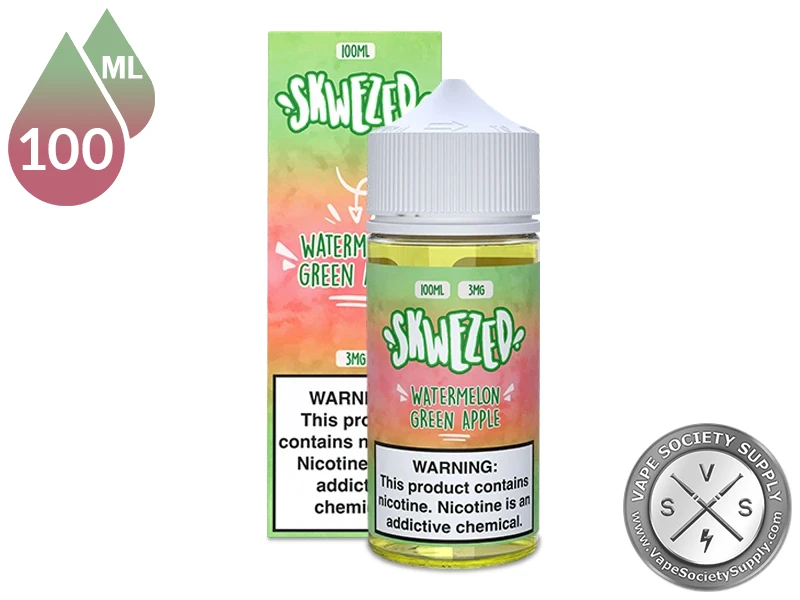 Watermelon Green Apple by Skwezed 100ml bottle and box