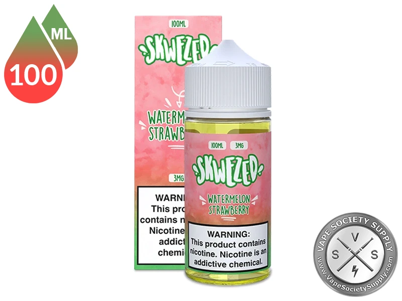 Watermelon Strawberry by Skwezed 100ml bottle and box