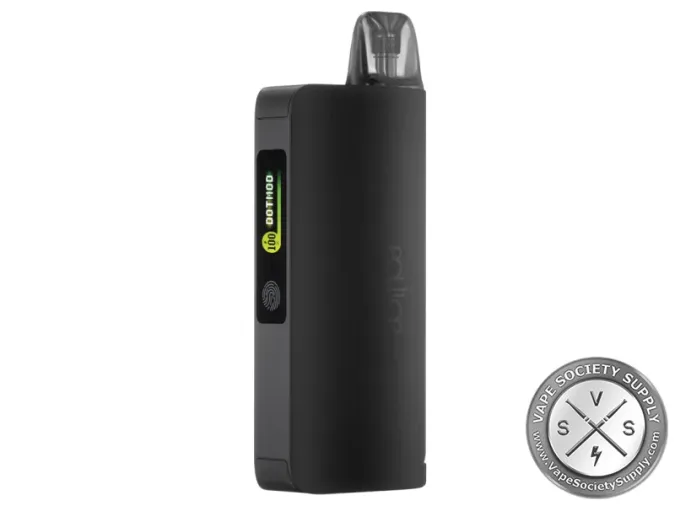 dotPod Go Kit in Black: the dotPod Go docked in the black power bank