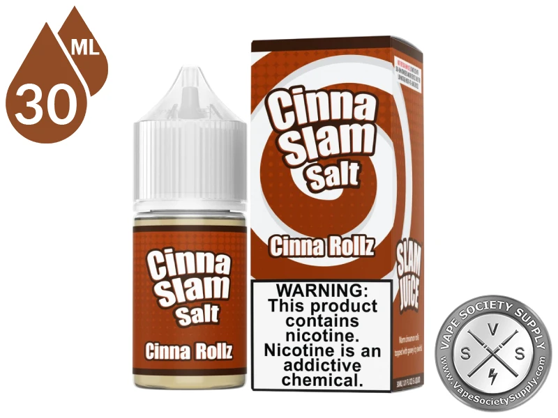 Cinna Rollz by Cinna Slam Salt 30ml bottle and box