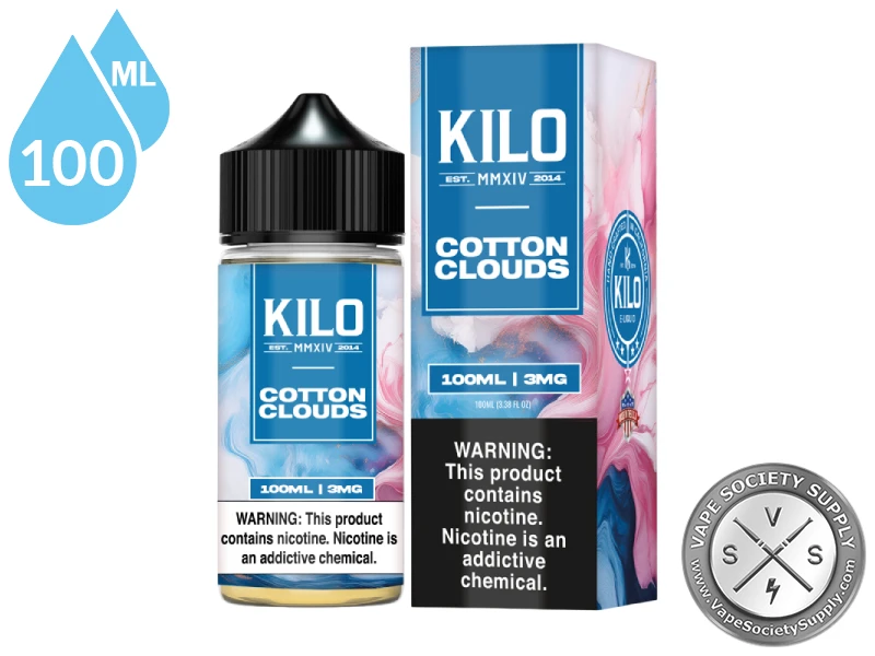 Cotton Clouds by Kilo 100ml bottle and box