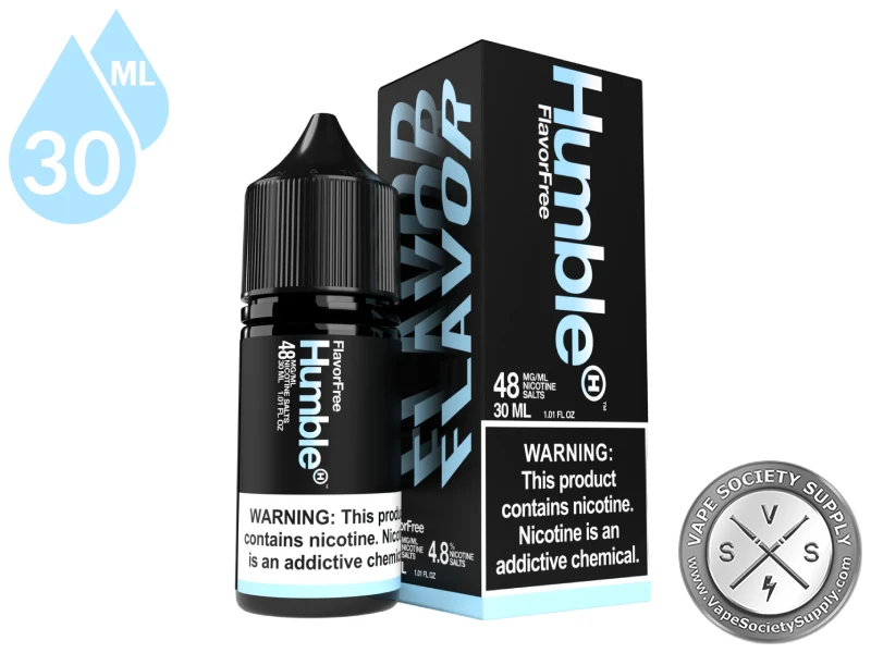 Flavor Free by Humble Salts 30ml bottle and box