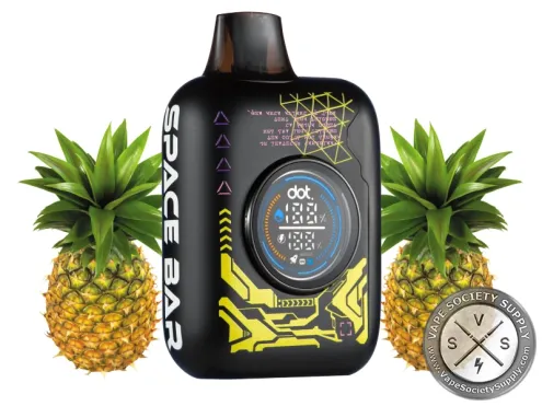 Space Bar 35K Sweet Pineapple disposable vape with pineapples