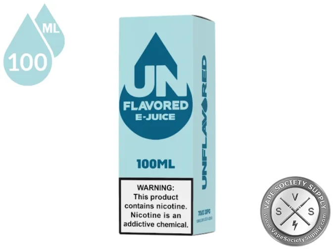 UNflavored E-Juice 100ml box