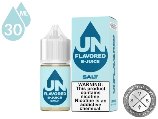 UNflavored E-Juice Salt 30ml bottle and box
