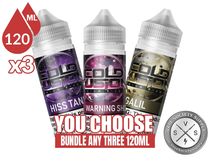 Cold Fusion Bundle 3x120ml (360ml): 3 bottles with a You Choose banner