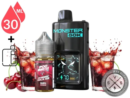 Pod Monster x SMOK 80K Refillable Disposable Cherry Cola Ice