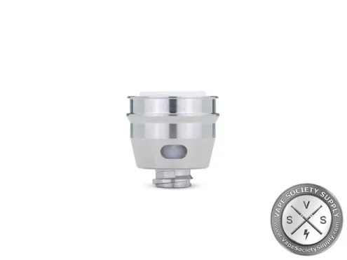 Puffco Peak 3D Chamber on its own, a steel chamber with a threaded base