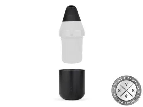 Puffco Proxy Core Accessory mouthpiece above a faded Proxy base, with the black Core Cup below