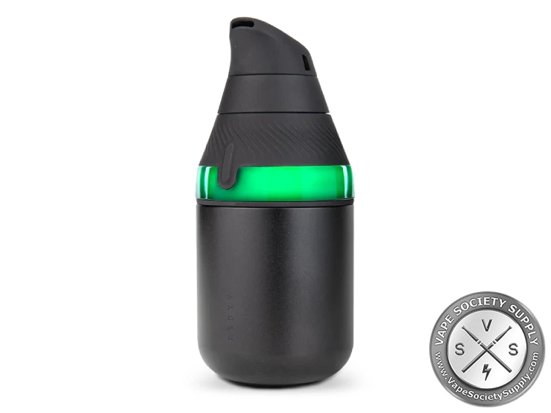 Puffco Proxy Core Kit in black with its light band glowing green
