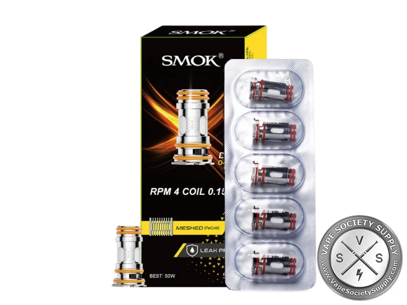 SMOK RPM 4 Coil 0.15Ω box, meshed FeCrAl, best 50W, with a blister of coils