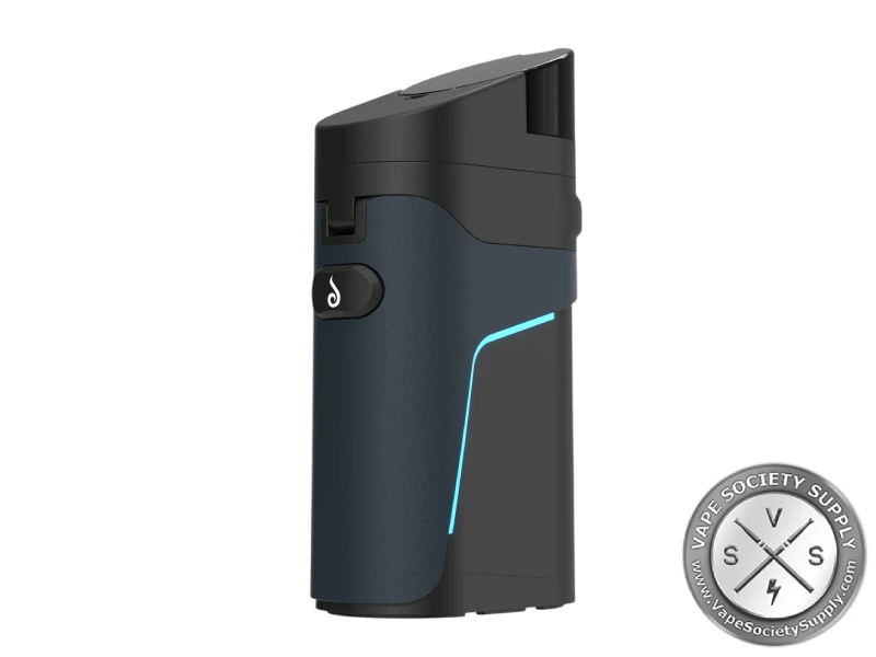Black Dr. Dabber Ghost 2 with its cyan light strip and round button