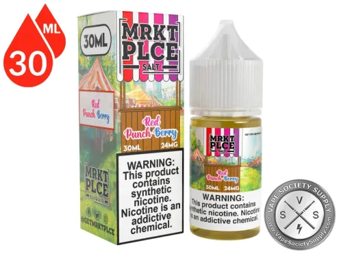 Red Punchberry by MRKT PLCE Salt 30ml bottle and box