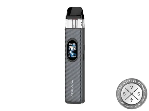 Vaporesso XROS 6 Kit Carbon Fiber Gray refillable vape device with textured finish