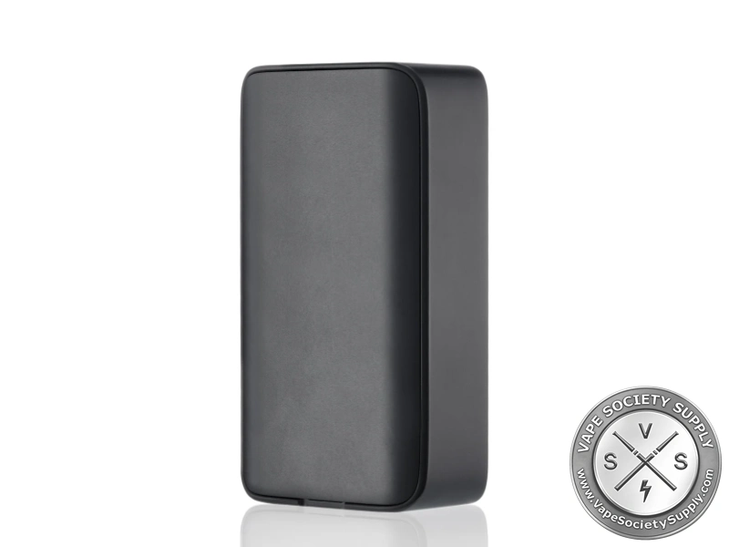 Back of the dotmod dotBox 220W V2 in Black: a plain black aluminum panel
