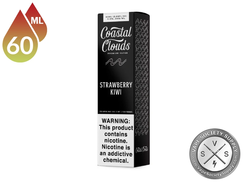 Strawberry Kiwi Coastal Clouds 60ml box