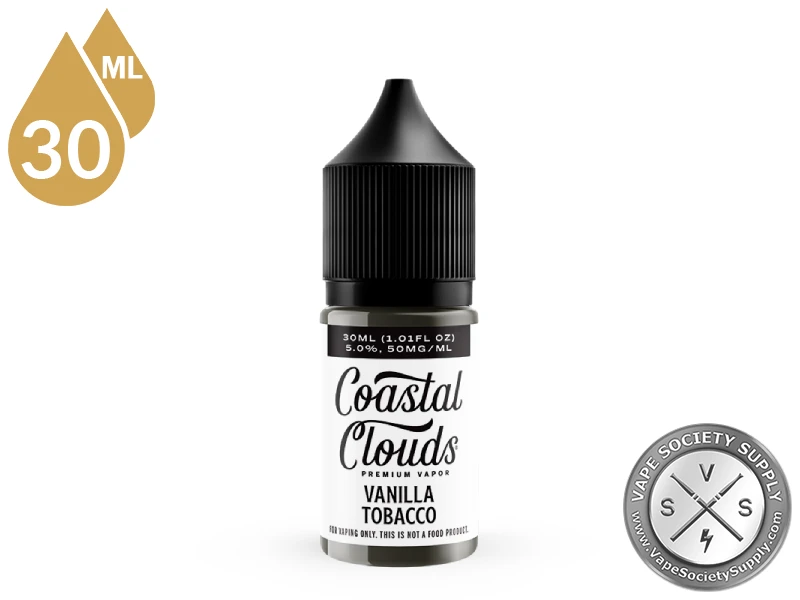 Vanilla Tobacco Coastal Clouds Salt 30ml bottle