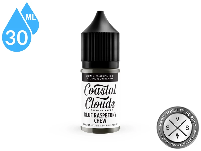 Blue Raspberry Chew Coastal Clouds Salt 30ml bottle
