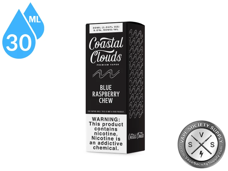 Blue Raspberry Chew Coastal Clouds Salt 30ml box
