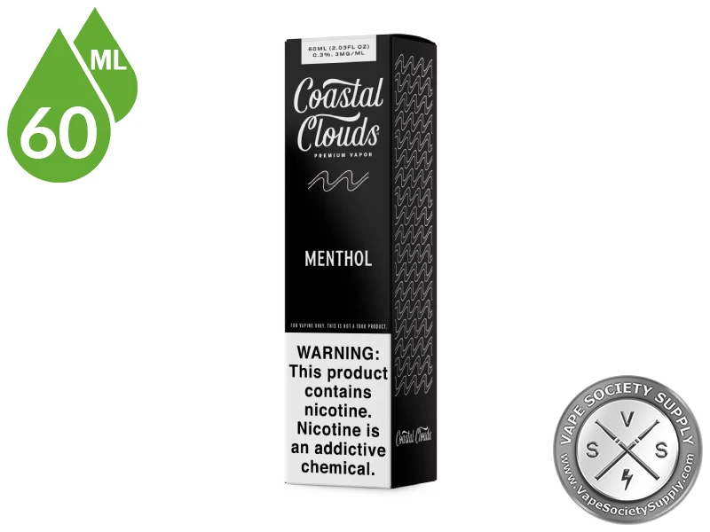 Menthol Coastal Clouds 60ml box, front