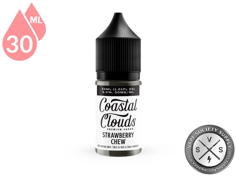 Strawberry Chew Coastal Clouds Salt 30ml bottle