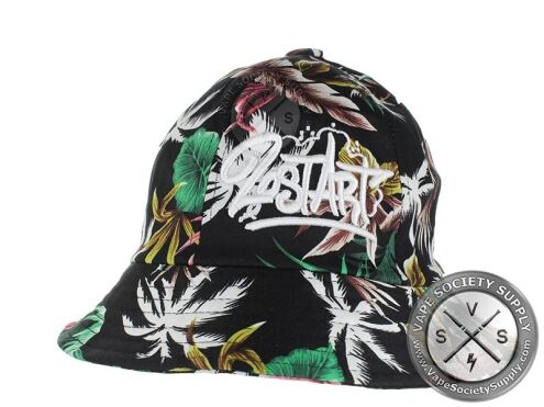 Lost Art White and Beige Floral Printed Hat