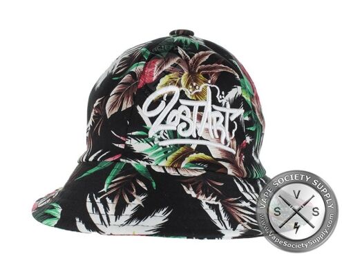 Lost Art White and Beige Floral Printed Hat